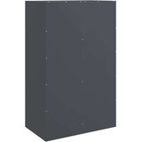  Komoda antracitna 67x39x107 cm jeklo | Shoptok.si