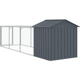  Kavez za kokoši s igralištem antracit 117x405x123 cm čelični | Shoptok.si