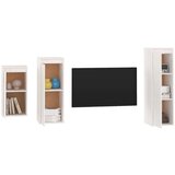 TV omarica 3 kosi bela trdna borovina, (20730167) | Shoptok.si