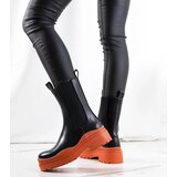 D/CEO Black patent leather insulated boots Campi | Shoptok.si