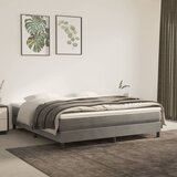 vidaXL Box spring posteljni okvir svetlo siv 180x200 cm žamet Cene