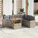  7-dijelni set vrtnih sofa sivi od poliratana | shoptok.hr