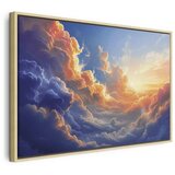  Slika - Sunset Over a Cloudy Sea: A Wonderful Symphony of Colors 120x80 Slike