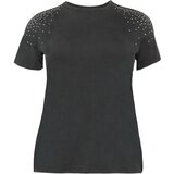 Only Carmakoma Majica 'Miko' črna | Shoptok.si