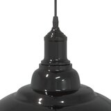 VISILICA podesiva po visini E27 sjajno crna Ø 31 cm metal | shoptok.hr