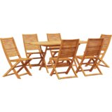 vidaXL set od 7 dijelova vrtne blagovaonice od čvrstog drva akacije | shoptok.hr