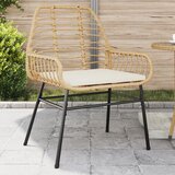  The Living Store Vrtni stoli 2 kosa z blazinami rjav poli ratan - Vrtni Stol, (21477946) | Shoptok.si
