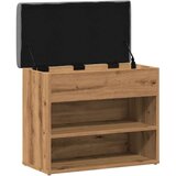 vidaXL Klupa za cipele obrtnički hrast 62x32x50 cm izrađeno drvo | shoptok.hr
