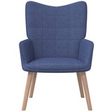 The Living Store Stol za sproščanje modro blago - Stol Za Sproščanje, (21420525) | Shoptok.si