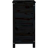  Vrtna sadilica crna 40 x 40 x 78 cm od masivne borovine | shoptok.hr