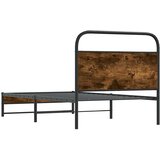  Okvir kreveta bez madraca dimljena boja hrasta 100x190cm drveni | Eponuda.com