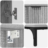  Set namještaja za kupaonicu Siva Sonoma Inženjersko drvo, Metal | shoptok.hr