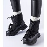Gemre Black insulated snow boots Aubine | ePonuda.com