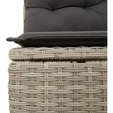  9-dijelni set vrtnih sofa od poliratana s jastucima svjetlosivi | shoptok.hr