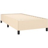  Krevet s oprugama i madracem krem 90 x 200 cm od tkanine | shoptok.hr