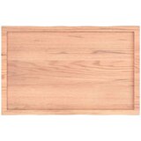 vidaXL Stolna ploča svjetlosmeđa 100x60x6 cm od obrađene hrastovine | shoptok.hr
