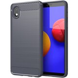 Cadorabo Ohišje, združljiv s Samsungom v krtačenem sivem - zaščitnem pokrovu, narejen iz fleksibilnega silikona TPU v videzu iz nerjavečega jekla ogljika, (20586035) Cene