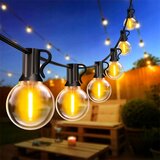  LED spolja&amp;scaron;nja dekorativna girlanda 36xE12/1W/230V 22,35 m IP65 crna Slike