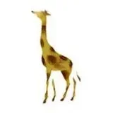  Samolepilna šablona Žirafa 7x10 cm RABLJENO