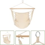 The Living Store Zložljiv viseč gugalni stol krem barve - Gugalni Sedež, (21746652) | Shoptok.si