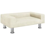  Krevet za pse krem 70x45x26,5 cm baršunasti | shoptok.hr