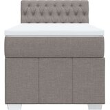 vidaXL Krevet s oprugama i madracem smeđesivi 100 x 200 cm od tkanine | shoptok.hr