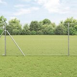 vidaXL varjena žična ograja s 13 stebrički 1.2x25 m pocinkano jeklo Cene