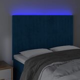  LED uzglavlje tamnoplavo 144x5x118/128 cm baršunasto | shoptok.hr
