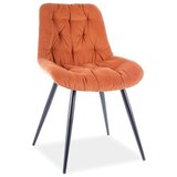  Stolica PRAGA - samt tkanina - narančasta | shoptok.hr