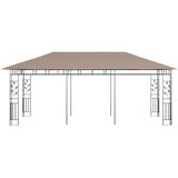  Sjenica s mrežom protiv komaraca 6x3x2,73 m smeđe-siva 180 g/m² | shoptok.hr