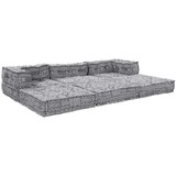  Modularna Sofa za 3 Osobe koja se Pretvara u Svjetlosivu Tkaninu | shoptok.hr