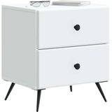  Noćni ormar 2 pcs Bijela 43 x 34 5 x 47 5 cm Konstruirano drvo | shoptok.hr