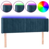  LED uzglavlje tamnoplavo 147x16x78/88 cm baršunasto | shoptok.hr