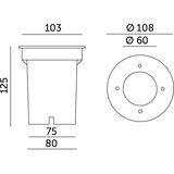 Spoljna ugradna svetiljka ENTRADA2 1xGU10/50W/230V IP65 | Eponuda.com