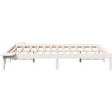vidaXL Krevet s okvirima i noćnim ormarićima Bijela 120 x 190 cm | shoptok.hr