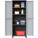 vidaXL Plastična omarica 68x39x171,5 cm | Shoptok.si