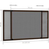  Proširivi zaslon protiv insekata smeđi (75 - 143) x 50 cm | shoptok.hr