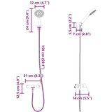  Set glave tuša Crna G 1 / 2 inča Mjed | shoptok.hr