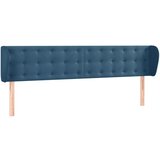 Maison Chic vzglavna omarica - nočna omarica - posteljna omarica z ušesi temno modro 183x23x78/88 cm žamet, (21711266) | Shoptok.si
