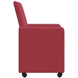  Blagovačke stolice s kotačima s kotačima 2 pcs boja crnog vina | Eponuda.com