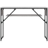  Konzolni stol s policama siva boja hrasta 105x30x75 cm | Eponuda.ba