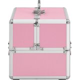  Kovčeg za šminku 22 x 30 x 21 cm ružičasti aluminijski | shoptok.hr
