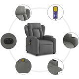 vidaXL Električni masažni naslonjač od tkanine tamnosivi | shoptok.hr