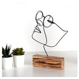 Girl Dekorativna figura M-037, 17x31x3,5 cm, Crna | Eponuda.ba