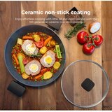 BE Living Niska posuda za kuhanje s poklopcem Delight Black 28 cm | shoptok.hr