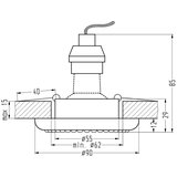 Candellux SOC-03 bk GU10 50W 230V konstantno usmerena svetiljka okruglo | Eponuda.com