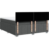  Krevet s oprugama i madracem tamnosivi 200 x 200 cm od tkanine | shoptok.hr