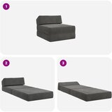 SOFA na razvlačenje Tamnosiva 60 x 70 x 41 cm Tkanina | Eponuda.com