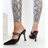 Gemre Black stiletto mules Raffaelina | Shoptok.si