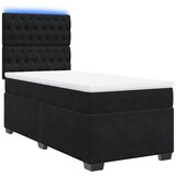  Box spring krevet s madracem crni 80 x 200 cm baršunasti | shoptok.hr